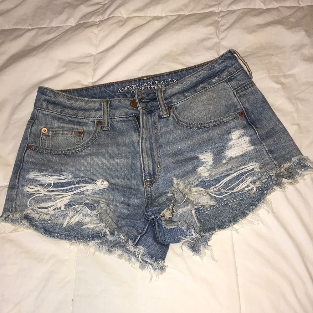 AE denim shorts size 4